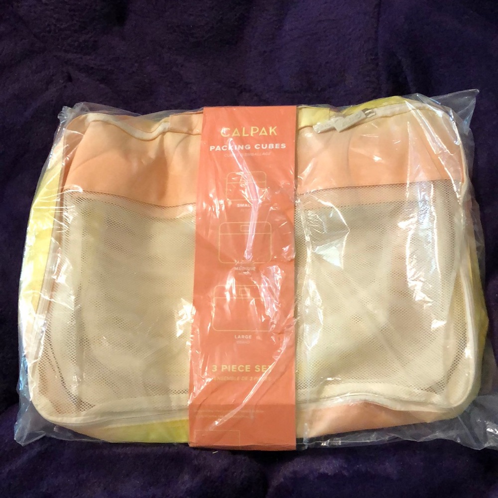 Calpak packing cubs bag